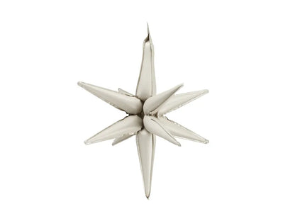 3D Foil Balloon Star Beige