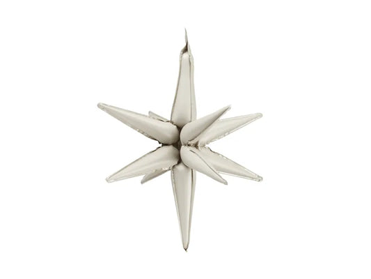 3D Foil Balloon Star Beige