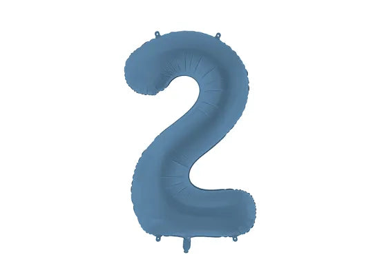 Foil Balloon Number Navy Blue
