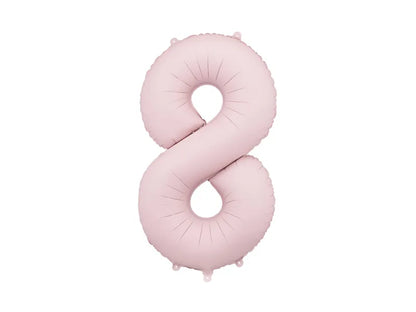 Foil Balloon Number Light Pink