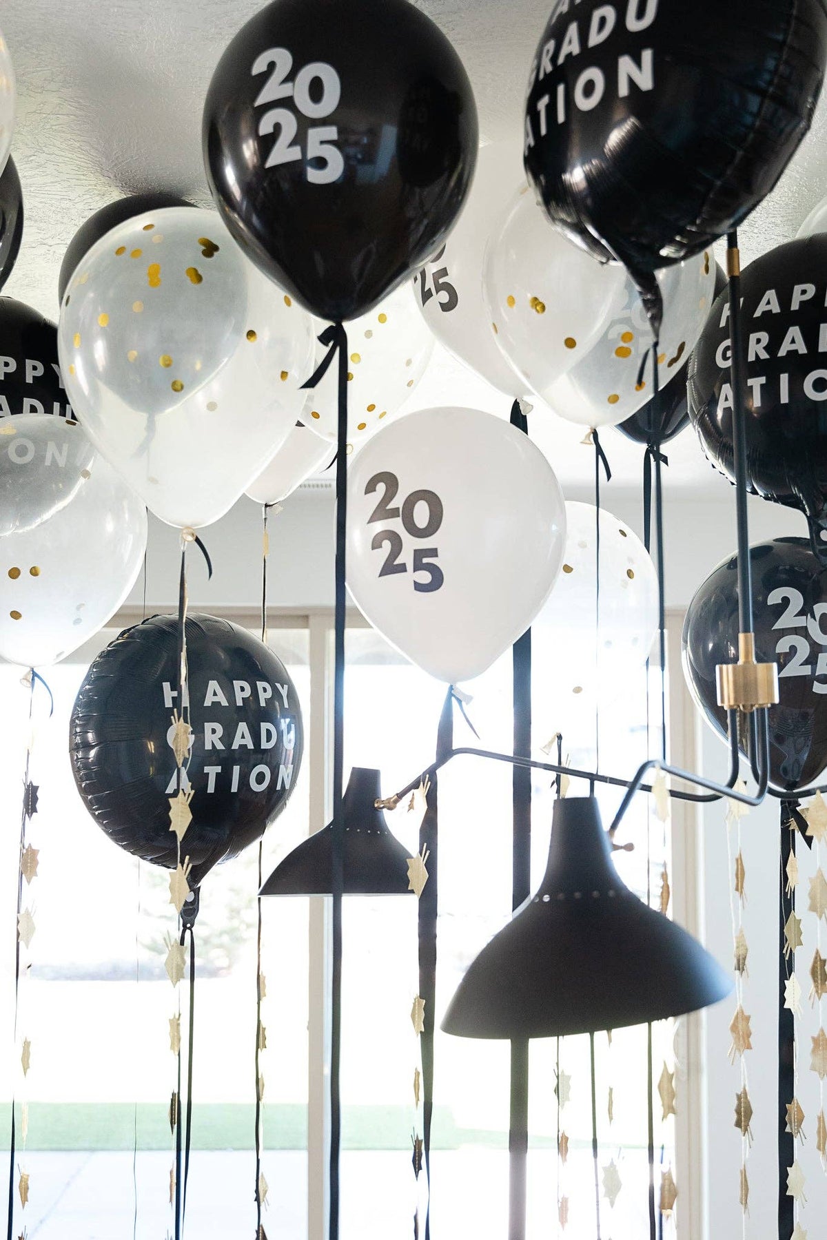 HAPPY GRADUATION BLACK FOIL BALLOON