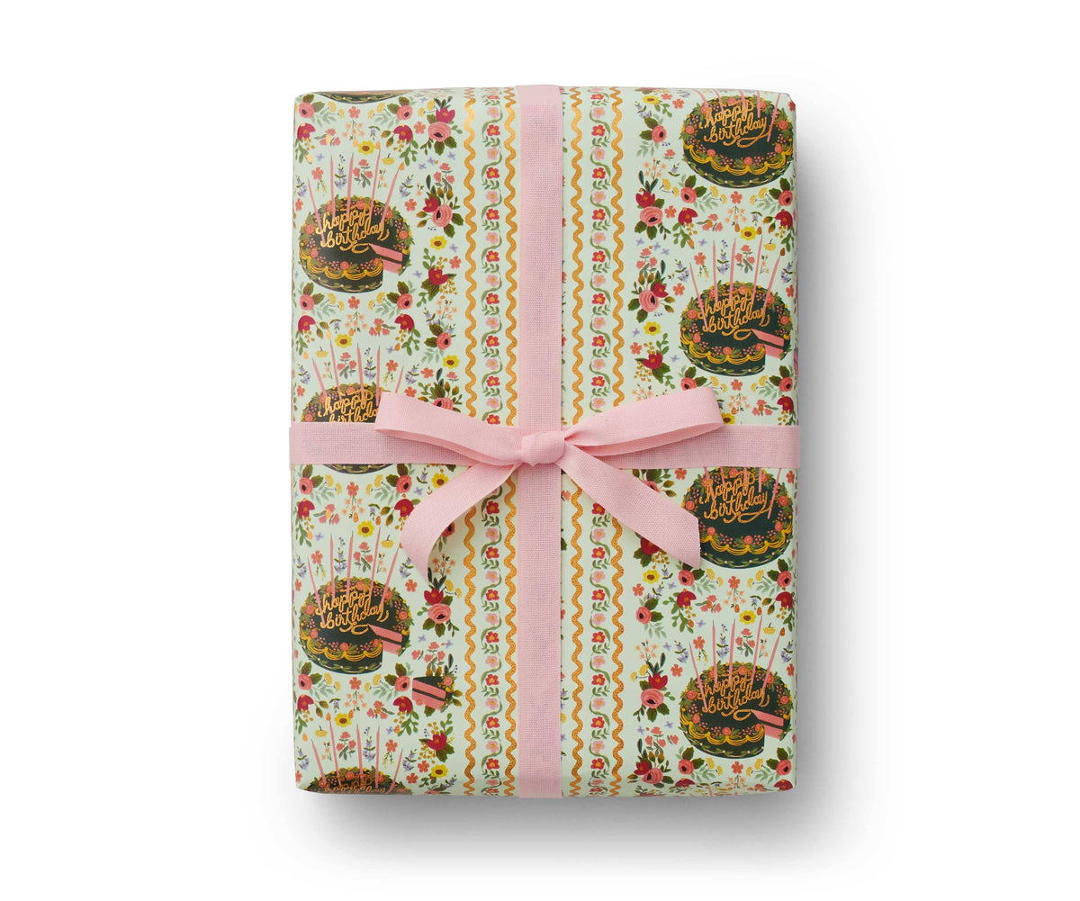 Floral Cake Continuous Roll