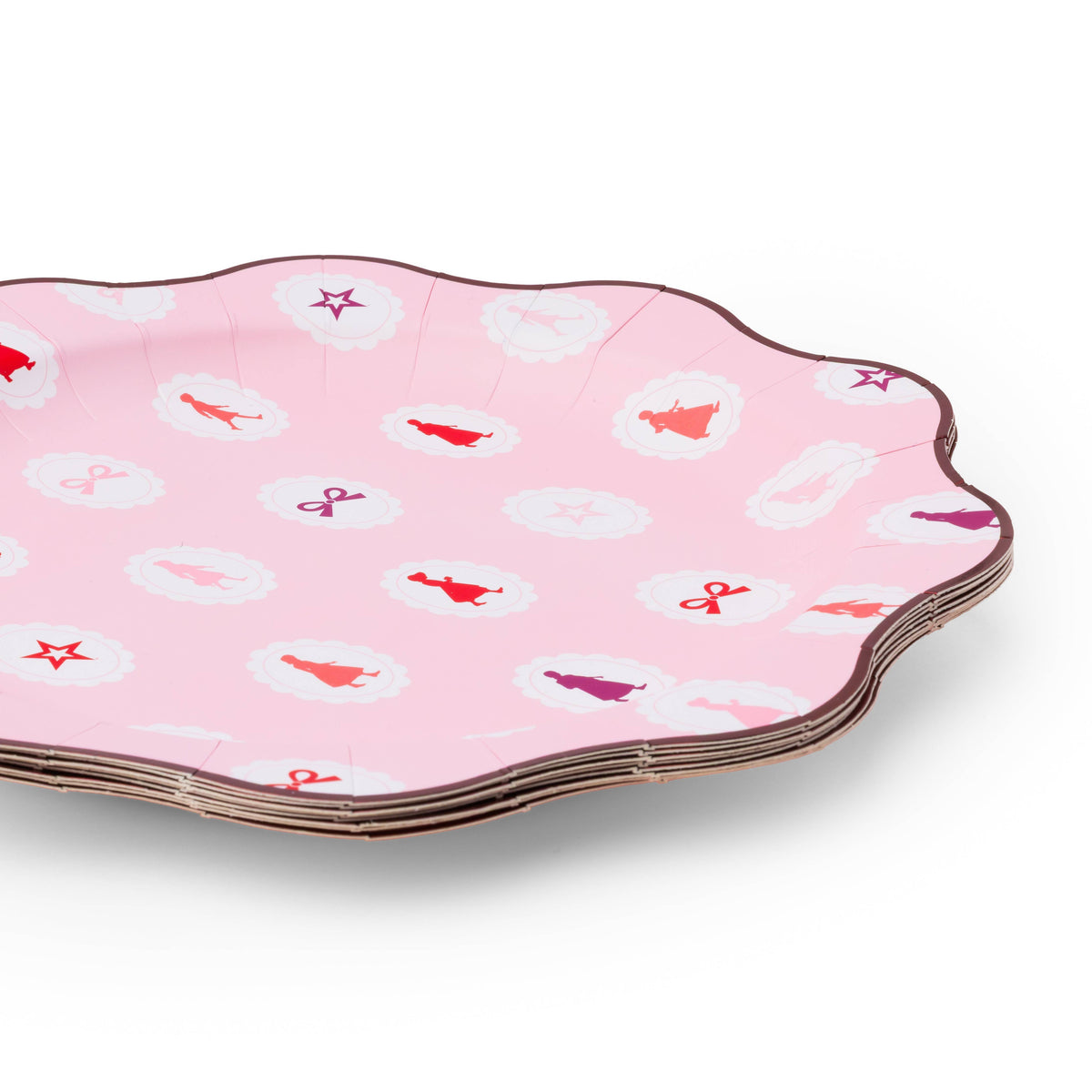 AMERICAN GIRL®  X BONJOUR FETE PINK ICONS LARGE PLATES