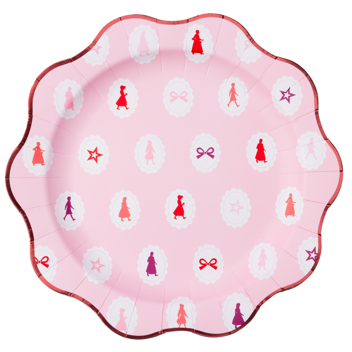 AMERICAN GIRL®  X BONJOUR FETE PINK ICONS LARGE PLATES