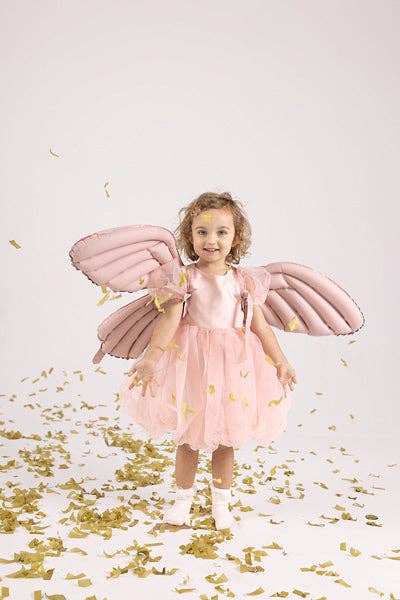 Butterfly Wings Matte Pink Foil Balloon 40 in