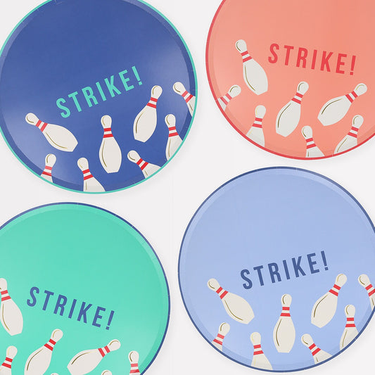 Bowling Dinner Plates (x 8)