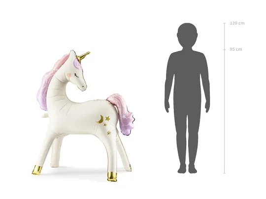 Standing Foil Balloon Unicorn