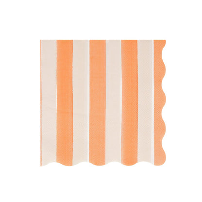 Fall Stripe Large Napkins (x 16)