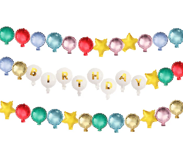 Beaded in Fun Customizable Balloon Garland Banner
