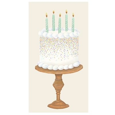Birthday Cake Guest Napkin- Pack of 16