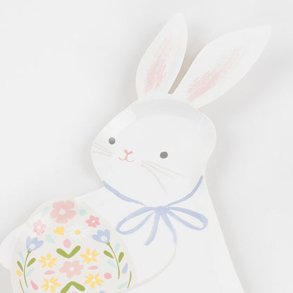 Easter Bunny Shaped Plates (x 8)