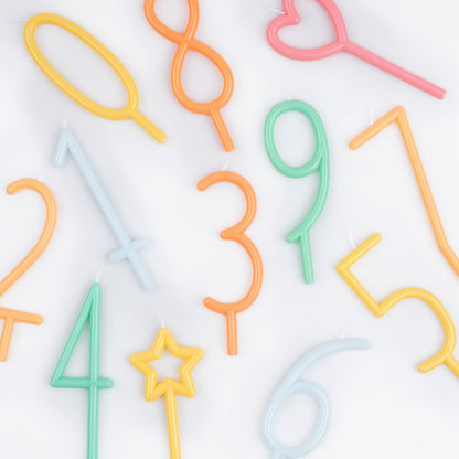 Slim Number Candle