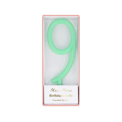 Slim Number Candle