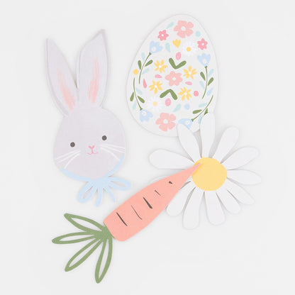 Easter Themed Shaped Stickers (x 25 stickers)