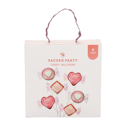 Valentine's Candy Heart Balloons (set of 6)