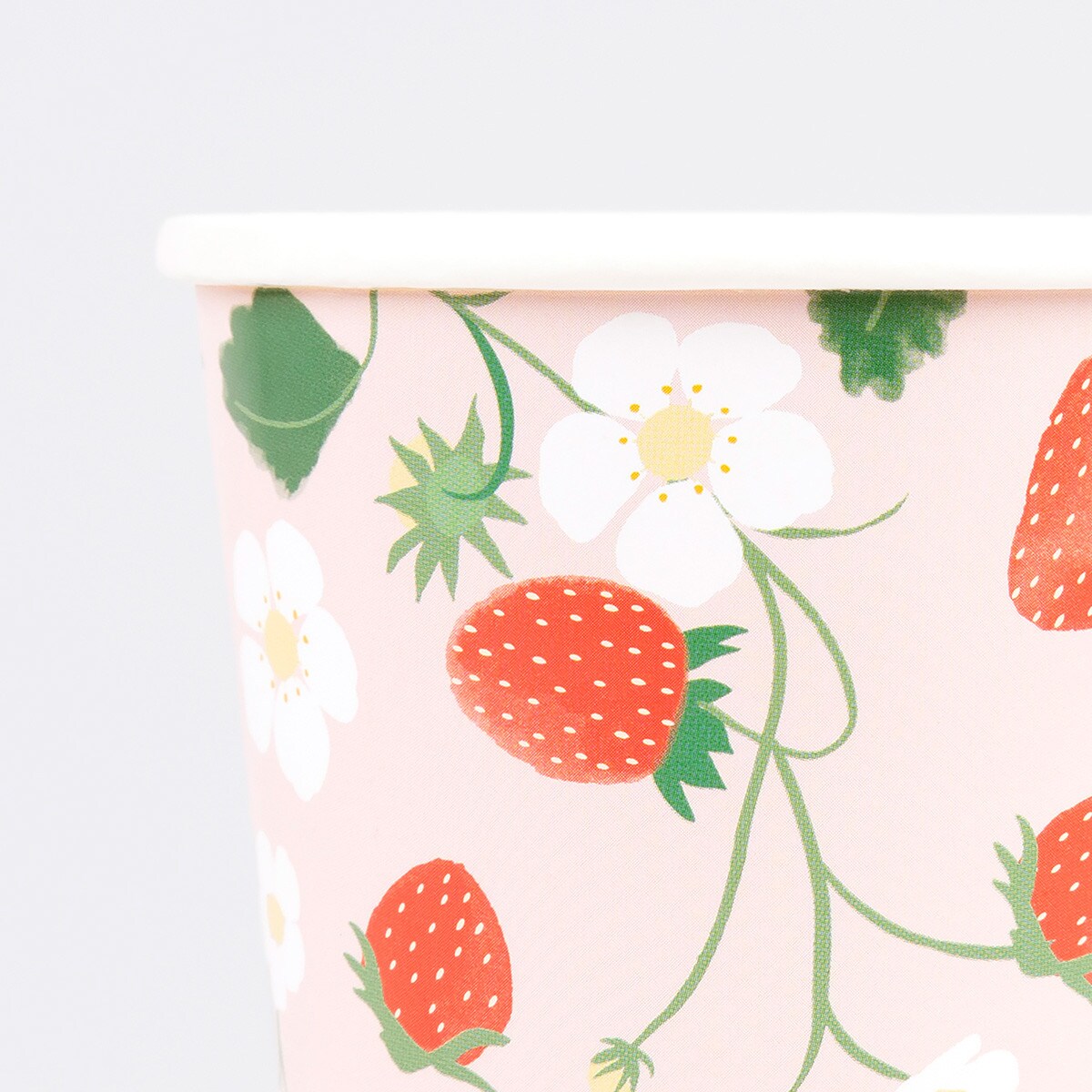 Strawberry Pattern Cups (x 8)