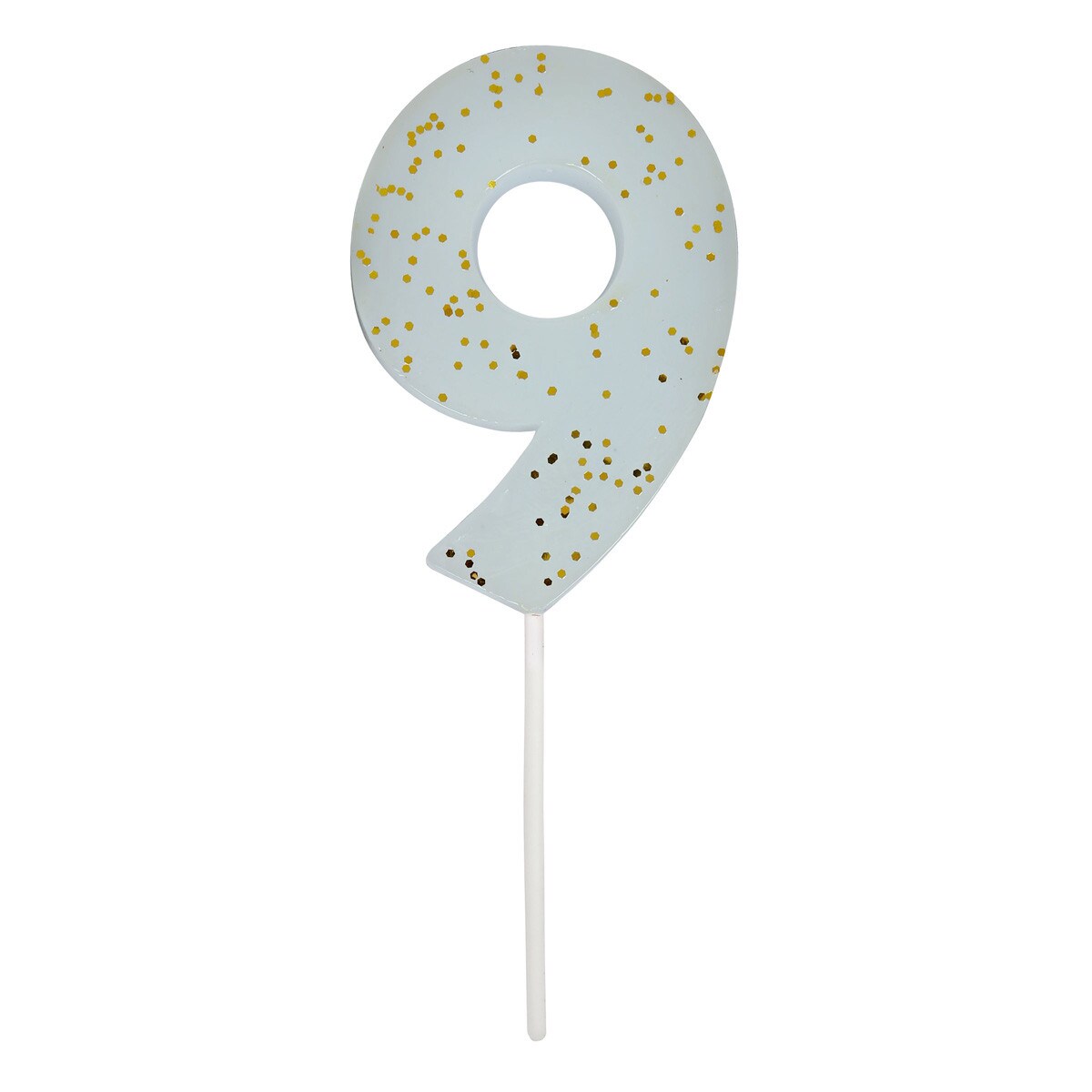 Glitter Number Candle