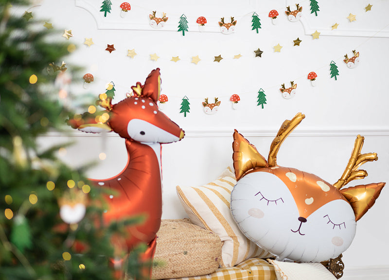 Foil balloon Deer, 80x105cm, mix