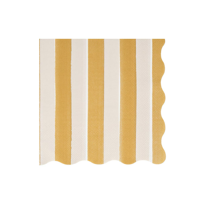 Fall Stripe Large Napkins (x 16)