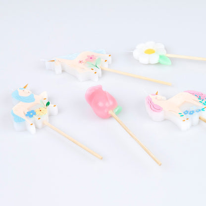 Meadow Unicorns Candles (x 5)