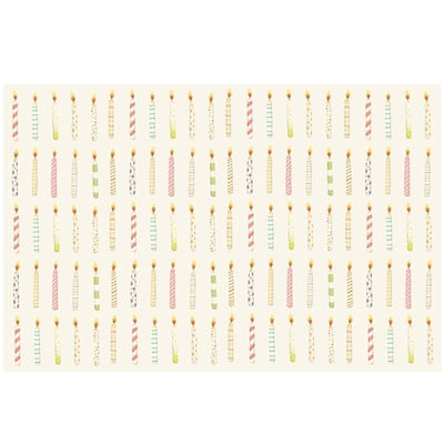 Birthday Candles Placemat- Pad of 24 Sheets