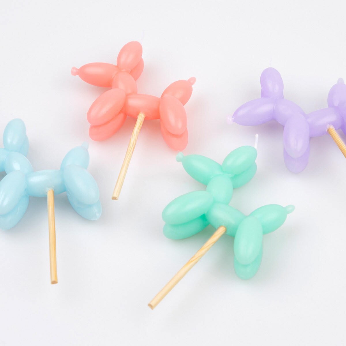 Balloon Dog Candles (x 4)