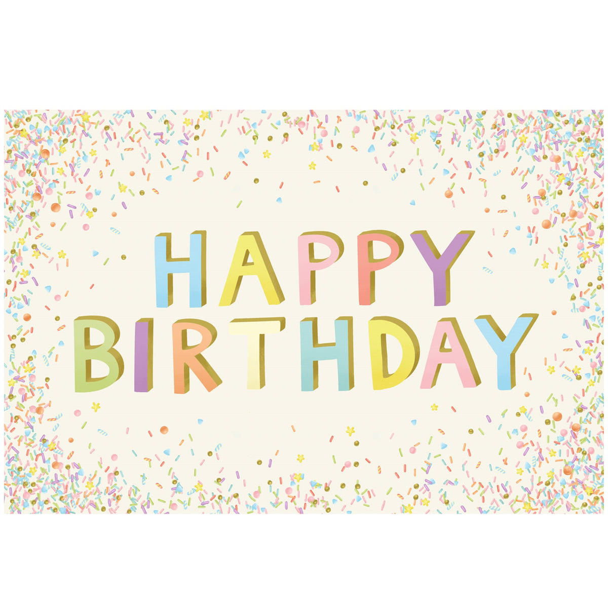 Happy Birthday Sprinkles Placemat- Pad of 24 Sheets