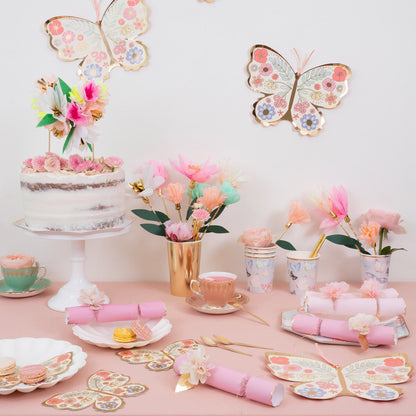 Tissue Floral Crackers (x 6)
