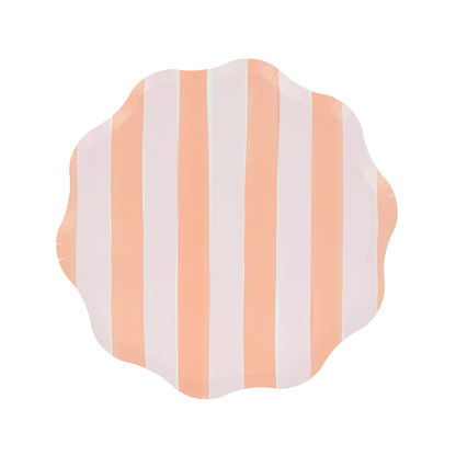 Pastel Stripe Side Plates (x 8)