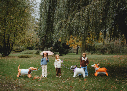 Standing Foil Balloon Dachshund, 89x58 cm, mix