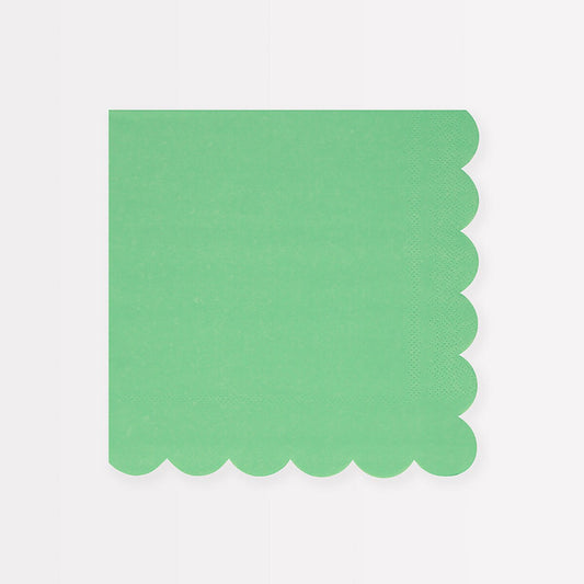 Emerald Green Large Napkins (x 16)