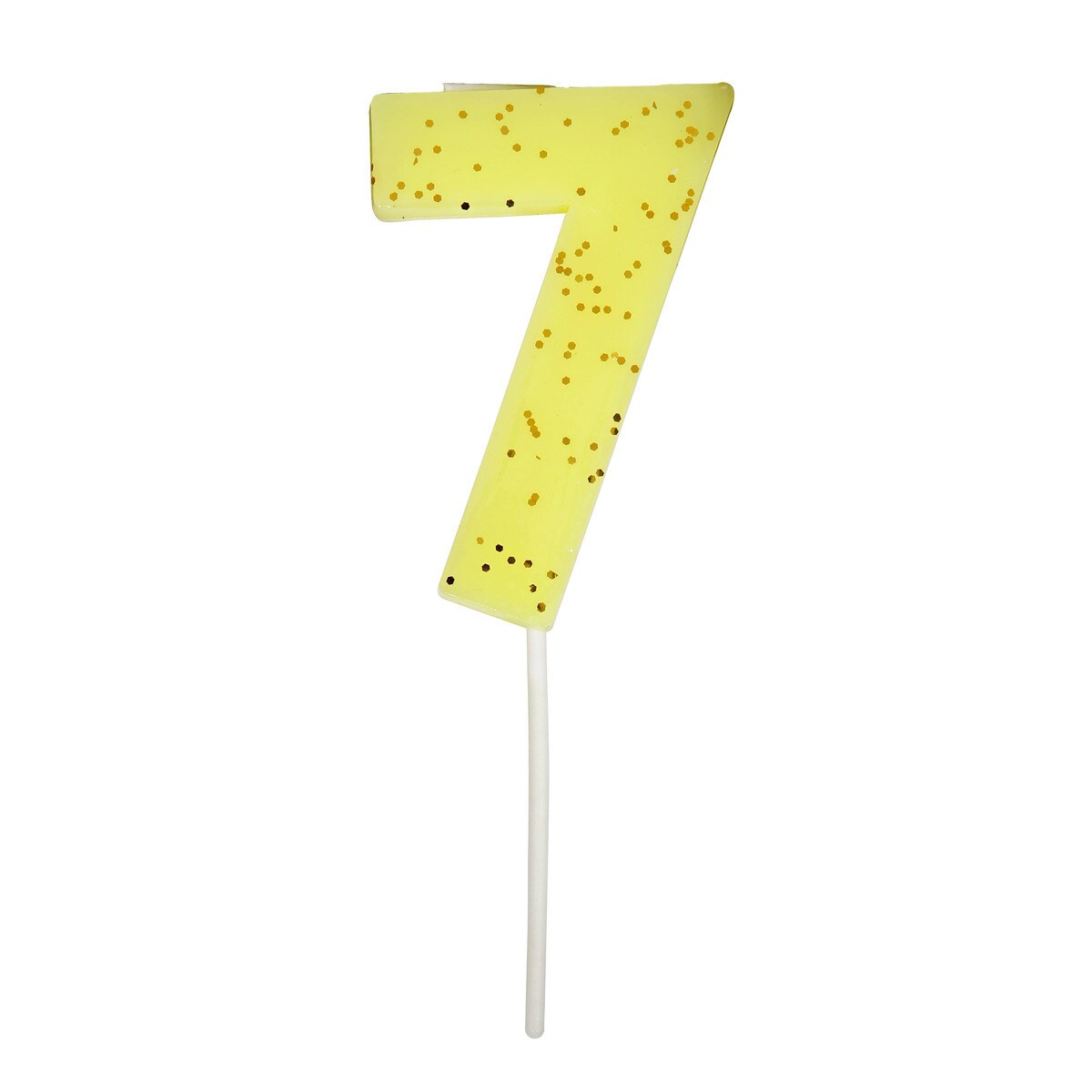 Glitter Number Candle