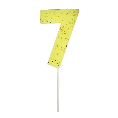 Glitter Number Candle