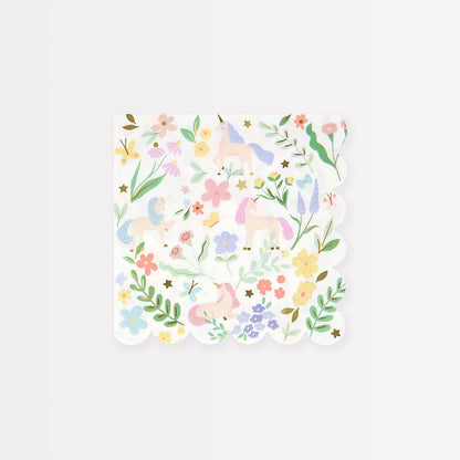 Meadow Unicorns Small Napkins (x 16)