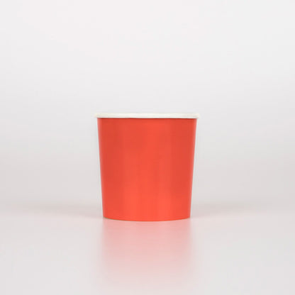 Tomato Red Tumbler Cups (x 8)