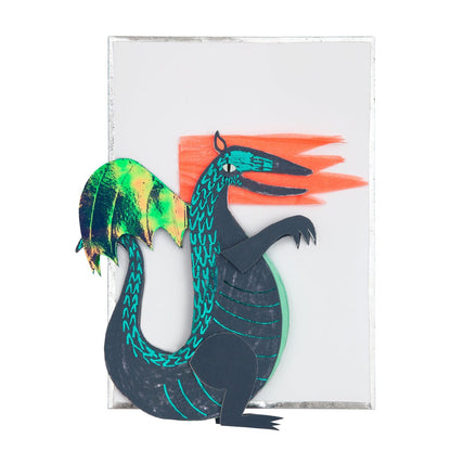 Honeycomb Dragon Stand-Up Birthday Card