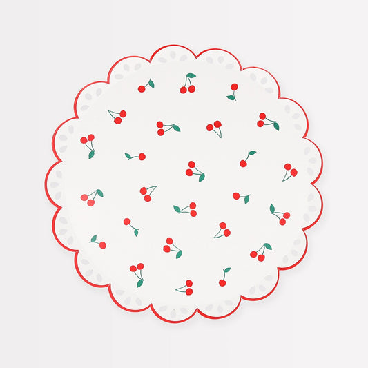 Cherry Pattern Side Plates (x 8)