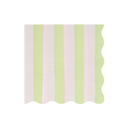 Pastel Stripe Large Napkins (x 16)