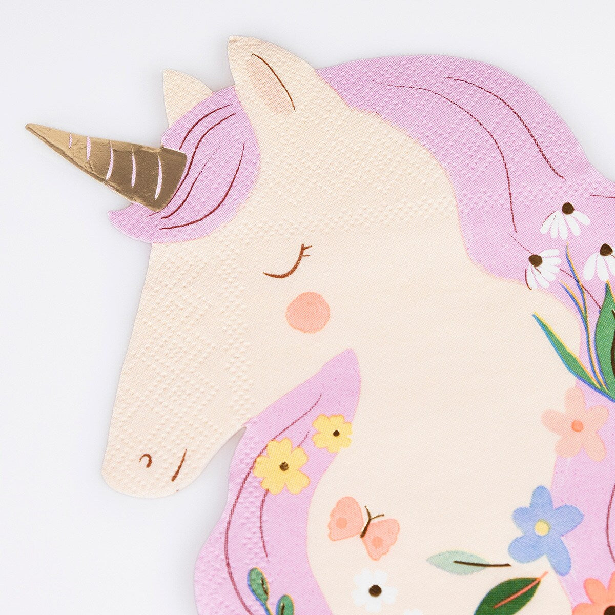 Meadow Unicorns Shaped Napkins (x 16)