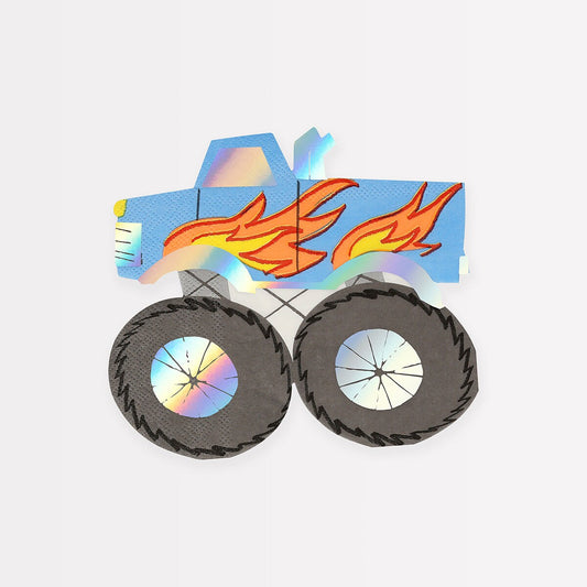 Monster Truck Napkins (x 16)