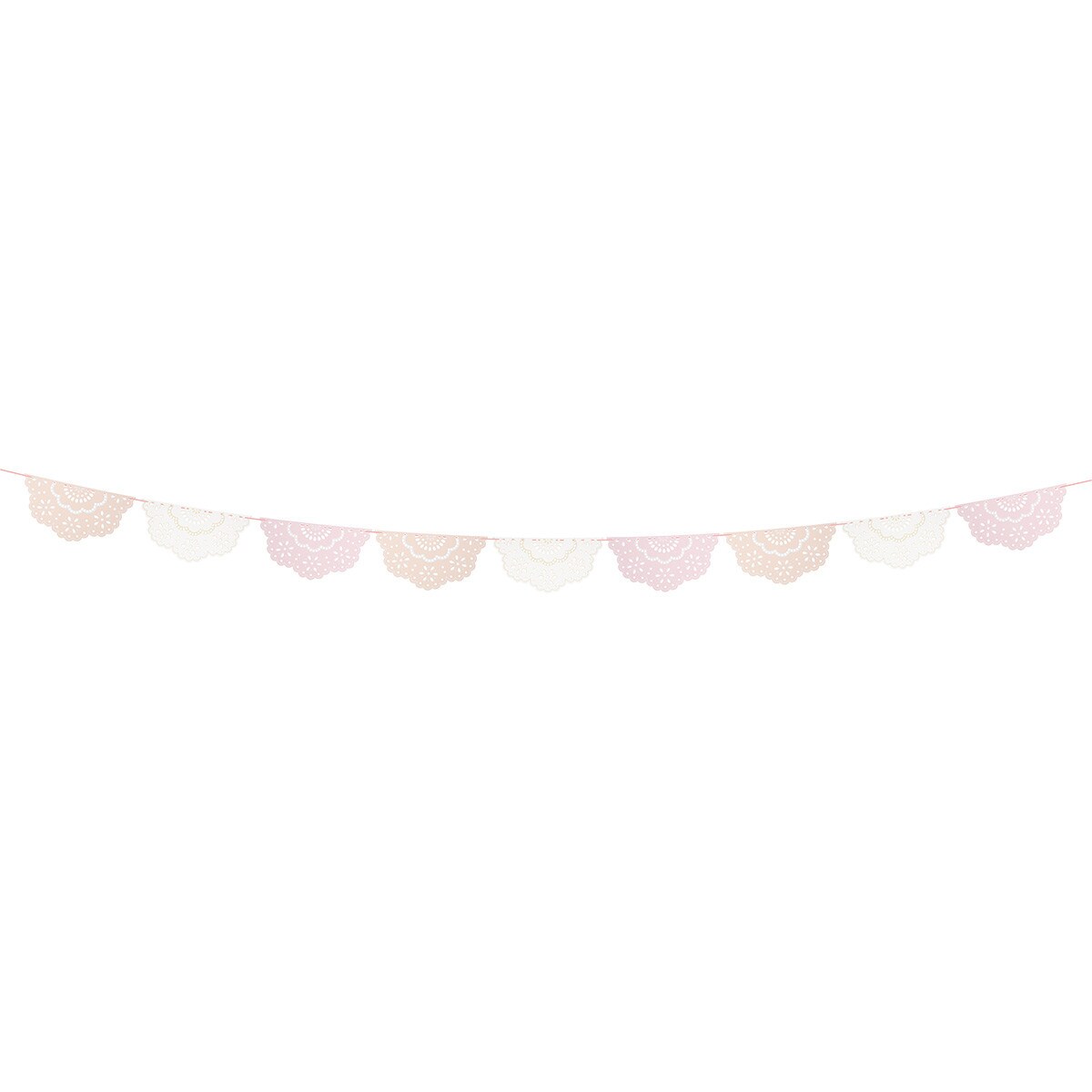 Broderie Anglaise Lace Multi Pennant Garland