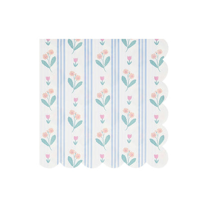 Bloomsbury Floral Pattern Large Napkins (x 16)