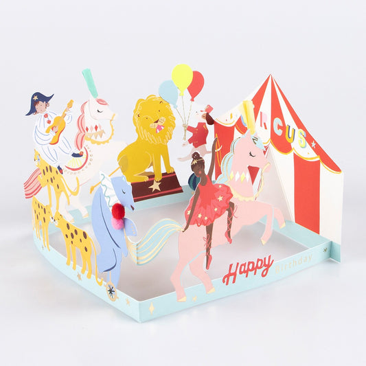 Circus Concertina Card