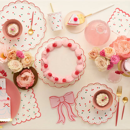 Cherry Pattern Side Plates (x 8)