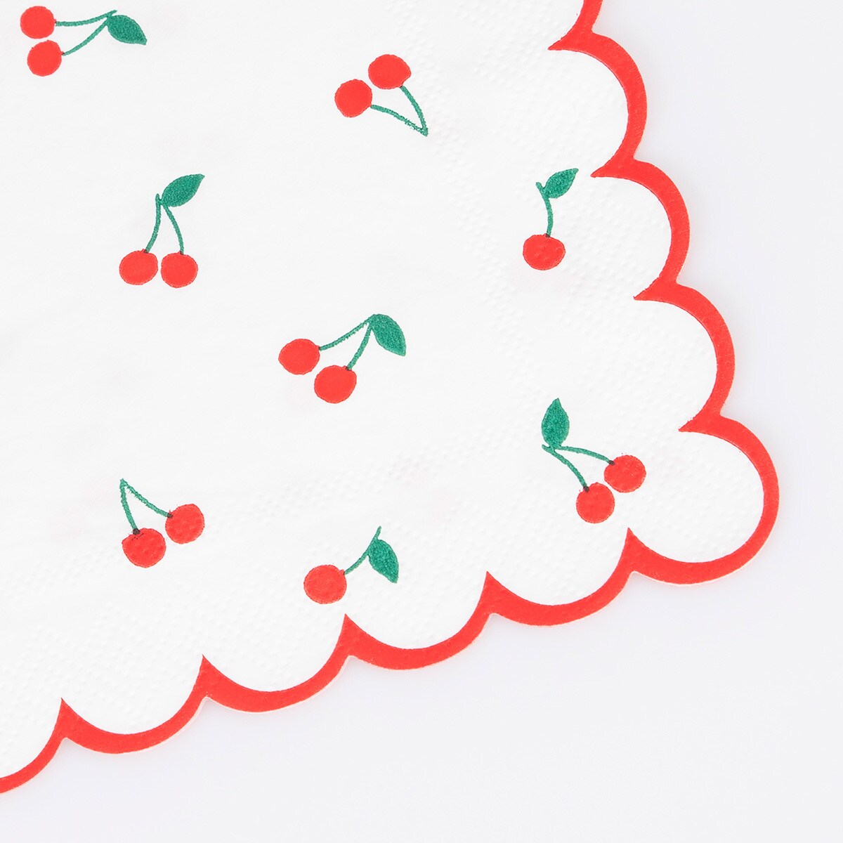 Cherry Pattern Small Napkins (x 16)