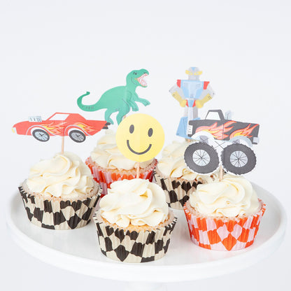 Monster Truck Cupcake Kit (x 24 toppers)