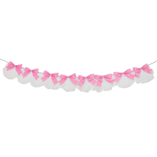 Glitter Bows & Fringe Reusable Party Garland
