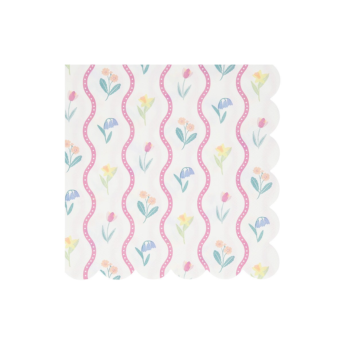 Bloomsbury Floral Pattern Large Napkins (x 16)