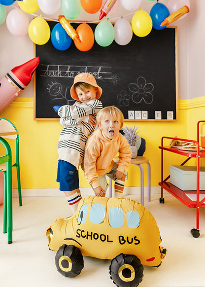 Standing Foil Balloon Bus, 36x66 cm