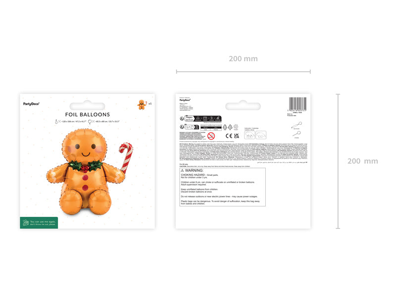 Foil Balloon Gingerbread Man